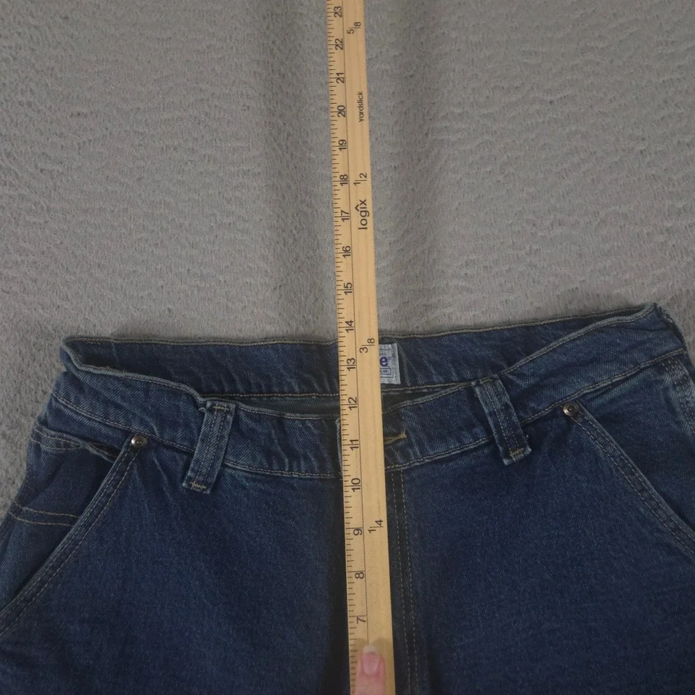 Lee Jeans Men 33x34 Blue Legendary Workwear Carpenter Straight Leg Utility Y2K